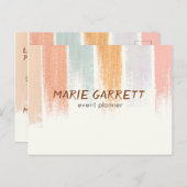 中性水モダン色のブラシストローク ポストカード (正面/裏面)