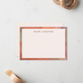 中性水縁どモダン色 ノートカード (正面/裏面インサイチュ)