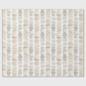 中性水色のストライプ ラッピングペーパー (フラット)