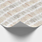 中性水色のストライプ ラッピングペーパー (角)