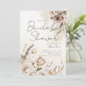 中性水色フローラシャワー招待状 招待状 (スタンド正面)