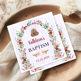 中性水色フローラ洗礼 スタンダードカクテルナプキン