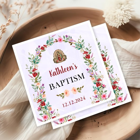 中性水色フローラ洗礼 スタンダードカクテルナプキン