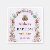 中性水色フローラ洗礼 スタンダードカクテルナプキン (正面)