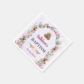 中性水色フローラ洗礼 スタンダードカクテルナプキン (角)