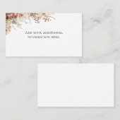 中性水色フローラ エンクロージャーカード (正面/裏面)