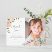 中性水色フローラ | 最初のコミュニティの写真 サンキューカード (スタンド正面)