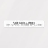 中性白色キャンドル不正開封防止シールラベル ラベル (デザイン1)