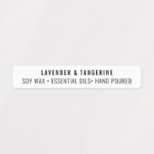 中性白色キャンドル不正開封防止シールラベル ラベル (デザイン1)