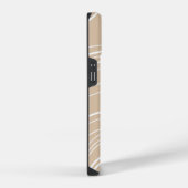 中性砂波ミニマリストモダンパーソナライズされた iPhoneケース (右側面)