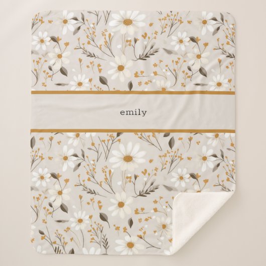 中性秋の葉 シェルパブランケット (正面)