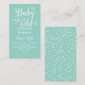 中性紙おむつラッフルベビー冷たいアウトサイドカード エンクロージャーカード (正面/裏面)