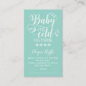 中性紙おむつラッフルベビー冷たいアウトサイドカード エンクロージャーカード (正面)