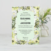 中性素朴フローラ結婚式招待状 招待状 (スタンド正面)