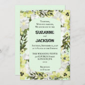 中性素朴フローラ結婚式招待状 招待状 (正面/裏面)