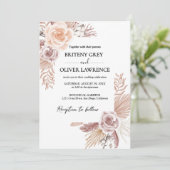 中性素朴ボホフローラ結婚ズ 招待状 (スタンド正面)