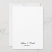 中性素朴ボホフローラ結婚ズ 招待状 (裏面)