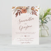 中性素朴ボホフローラ結婚ズ 招待状 (スタンド正面)