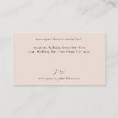 中性素朴ボホフローラ詳細S2 – ベージュ エンクロージャーカード (裏面)