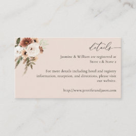 中性素朴ボホフローラ詳細S2 – ベージュ エンクロージャーカード