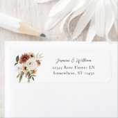 中性素朴ボホフローラS2差出人住所ラベル ラベル (インサイチュ)