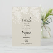 中性素朴白フローラレース詳細プログラム 招待状 (スタンド正面)