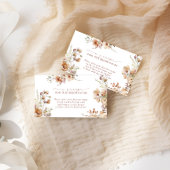 中性素朴Bohoフローラブライダルレシピ要求 エンクロージャーカード