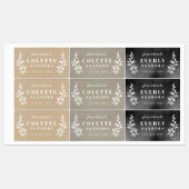 中性線素朴トリオ防水名ラベル ラベル (シート)