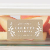 中性線素朴トリオ防水名ラベル ラベル (貼付)