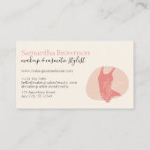 中性美的フェミニン水着 名刺 (裏面)