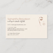 中性美的フェミニン顔肌 名刺 (裏面)
