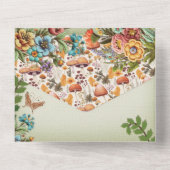 中性自然シャワー招待状 オールインワン招待状 (裏面)