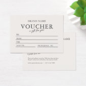 中性自然モダン業ギフト証書 (デスク)