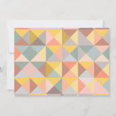 中性自然幾何素朴ブライダルシャワー 招待状 (裏面)