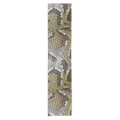 中性褐色ベージュアニマルプリント ショートテーブルランナー (正面)