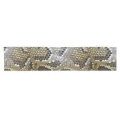 中性褐色ベージュアニマルプリント ショートテーブルランナー (横)