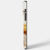 中性金ゴールドとベージュ大理石インク洗浄パターン Case-Mate iPhoneケース (裏面 / 左)