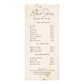 中性金ゴールド検査ネイルサロン価格表 ラックカード (正面)