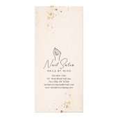 中性金ゴールド検査ネイルサロン価格表 ラックカード (裏面)