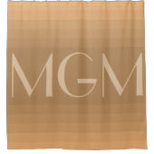 中性階調ジャイアントモノグラム シャワーカーテン (正面)