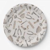 中性Boho水カラー建築ツール ペーパープレート (正面)