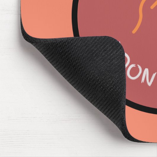 中指おもしろい事実Zazzle気にではおもしろいない マウスパッド (コーナー)