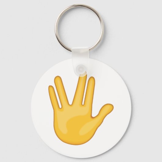 中指とリングや輪指の間 – Emoji キーホルダー (正面)