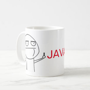 中指のジャワプログラマーのコーヒー・マグ コーヒーマグカップ