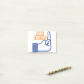 中指の偽友人 ポストイット (デスク上)