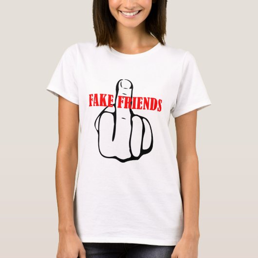 中指の偽友人 Tシャツ (正面)