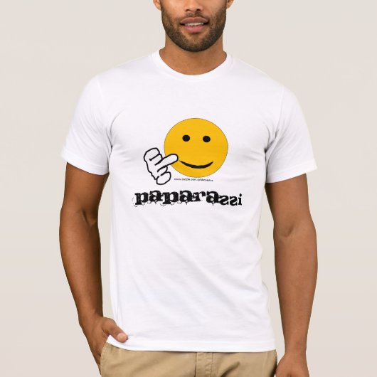 中指の報道写真家のTシャツ Tシャツ (正面)
