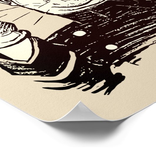 中指の警官 ポスター (角)