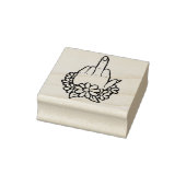 中指を上に反転 ラバースタンプ (スタンプ)