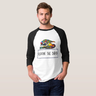 中指を立てる鳥 Tシャツ